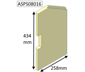 ASPS08016 Parkray Left Side Brick  |  Aspect 8 (Eco)